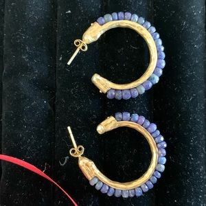 ❤️ ‘BORA’ HANDMADE HOOPS LAPIS GOLD PRICE FINAL